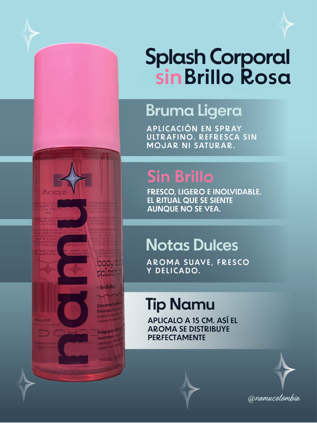 SPLASH CORPORAL NAMU SIN BRILLO